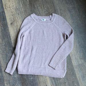 Lavender waffle knit sweater
